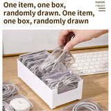 White Storage Box Set（Medium storage box + 7 small inner  boxes） - Transparent Flip-Lid Compartments, Multi-Use Organiser for Chargers, Earbuds, Cards and Jewellery In Australia - Darrahopens
