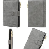 Green RFID-Protected Travel Passport Wallet - Slim Multi-Compartment Organiser for Cards, ID, SIM & Documents, PU Leather Finish