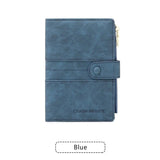 Blue RFID-Protected Travel Passport Wallet - Slim Multi-Compartment Organiser for Cards, ID, SIM & Documents, PU Leather Finish In Australia - Darrahopens