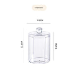 Transparent Cosmetic Storage Canister（Transparent U-shaped cup） – Stackable PS Organisers for Cotton Buds, Makeup Pads, Powder Puffs & Dental Floss In Australia - Darrahopens