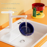 Red Adjustable Height Pet Bowl With Suction Cup Base - Anti-Spill Elevated Feeder For Cats And Dogs - 3-Level Neck Protection Design