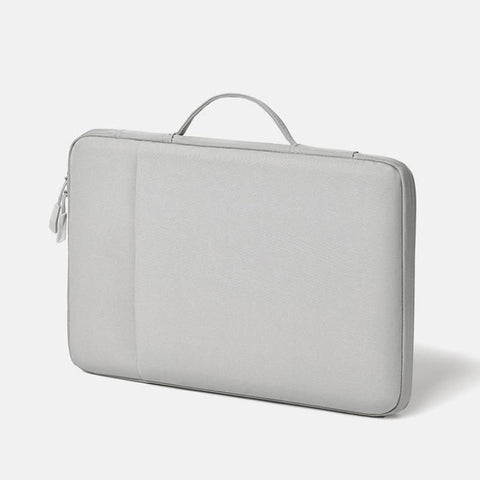 Light gray 180 Degree Open Laptop Sleeve - Water Resistant Oxford Fabric - Shock Absorbing Padded Protection, Multi Compartment Organizer for 13.3 Inch MacBook and Huawei Laptops In Australia - Darrahopens
