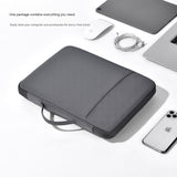 Light gray 180 Degree Open Laptop Sleeve - Water Resistant Oxford Fabric - Shock Absorbing Padded Protection, Multi Compartment Organizer for 13.3 Inch MacBook and Huawei Laptops In Australia - Darrahopens