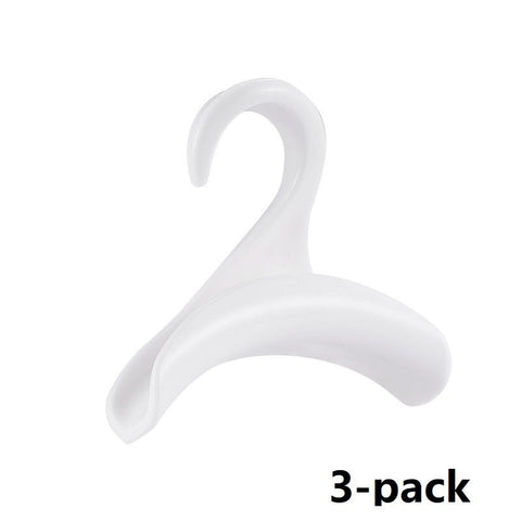 3-pack white Arched Wardrobe Bag Hook - Heavy Duty PP Plastic Hanger for Handbags, Ties, Scarves, Hats, Fits Rods Up to 3.5cm, Space Saving Closet Organizer In Australia - Darrahopens