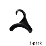 3-pack black  Arched Wardrobe Bag Hook - Heavy Duty PP Plastic Hanger for Handbags, Ties, Scarves, Hats, Fits Rods Up to 3.5cm, Space Saving Closet Organizer In Australia - Darrahopens