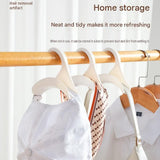 3-pack black  Arched Wardrobe Bag Hook - Heavy Duty PP Plastic Hanger for Handbags, Ties, Scarves, Hats, Fits Rods Up to 3.5cm, Space Saving Closet Organizer In Australia - Darrahopens