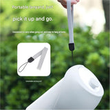 Yellow Portable Dog Water Bottle 550ml - Grade Silicone, Collapsible Leak Proof Design with Wrist Strap for Walking and Travel In Australia - Darrahopens