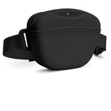 Black Silicone Dog Training Treat Pouch - Magnetic Closure, Adjustable Waist Belt, Portable Pet Snack Bag for Walking and Obedience Training In Australia - Darrahopens