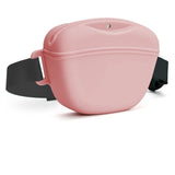 Pink Silicone Dog Training Treat Pouch - Magnetic Closure, Adjustable Waist Belt, Portable Pet Snack Bag for Walking and Obedience Training In Australia - Darrahopens