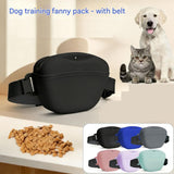 Pink Silicone Dog Training Treat Pouch - Magnetic Closure, Adjustable Waist Belt, Portable Pet Snack Bag for Walking and Obedience Training In Australia - Darrahopens