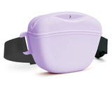 Purple Silicone Dog Training Treat Pouch - Magnetic Closure, Adjustable Waist Belt, Portable Pet Snack Bag for Walking and Obedience Training In Australia - Darrahopens