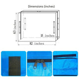 208*160*38cm Blue Heavy Duty PE Mattress Bag for Moving and Storage - Waterproof Mattress Cover with Reinforced Handles and Double Zipper, Dustproof Protection for Relocation