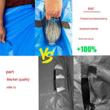 208*200*38cm Blue Heavy Duty PE Mattress Bag for Moving and Storage - Waterproof Mattress Cover with Reinforced Handles and Double Zipper, Dustproof Protection for Relocation
