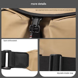 Black Ultra-Light Men's Crossbody Bag - PU Water-Resistant Sling Bag with Multi-Compartment Storage, Adjustable Strap, and Secure Zipper Closure for Commuting, Cycling, and Urban Travel