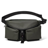 Green Ultra-Light Men's Crossbody Bag - PU Water-Resistant Sling Bag with Multi-Compartment Storage, Adjustable Strap, and Secure Zipper Closure for Commuting, Cycling, and Urban Travel