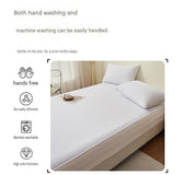 152*203cm White Waterproof Mattress Protector - Microfibre Terry Towelling Top, TPU Membrane Barrier, Machine Washable Fitted Sheet with 4 Corner Straps