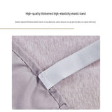 Blue 137x190x38cm Elastic Bed Skirt - Thickened Polyester Fitted Valance with Double-Layer High-Stretch Band, Wrinkle-Resistant Drop In Australia - Darrahopens