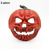 2-pack Scary Pumpkin Mask - PU Foam Pumpkin Head Costume Prop, DIY Halloween Party Decoration for Carnival, Fancy Dress, Birthdays and Festive Displays