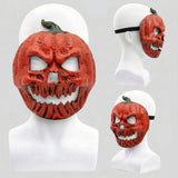 3-pack Scary Pumpkin Mask - PU Foam Pumpkin Head Costume Prop, DIY Halloween Party Decoration for Carnival, Fancy Dress, Birthdays and Festive Displays
