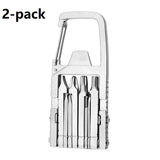 2-pack 13-in-1 Stainless Steel Multi Function Tool - SIM Card Ejector, Phone Stand, Screwdriver and Camera Tripod Accessory for Photography and Everyday Repairs In Australia - Darrahopens