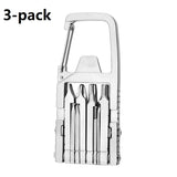 3-pack 13-in-1 Stainless Steel Multi Function Tool - SIM Card Ejector, Phone Stand, Screwdriver and Camera Tripod Accessory for Photography and Everyday Repairs In Australia - Darrahopens