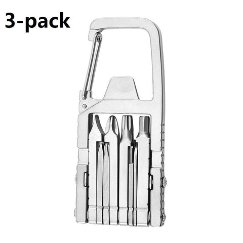 3-pack 13-in-1 Stainless Steel Multi Function Tool - SIM Card Ejector, Phone Stand, Screwdriver and Camera Tripod Accessory for Photography and Everyday Repairs In Australia - Darrahopens