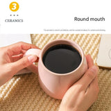 4 pack （Black and White and Green and Blue）Macaron Ceramic Mug 480ml - Large Belly Coffee Cup, Underglaze Colour, Non Slip Base, Ergonomic Handle, Microwave and Dishwasher Safe, Home Office Breakfast Drinkware