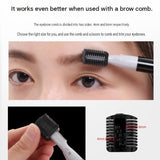 Black Rechargeable Electric Eyebrow Trimmer - USB Charging, Stainless Steel Rounded Blade, Detachable Washable Head, 4mm/6mm Comb Guides, Portable Facial Hair Remover for Women