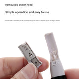 Golden Rechargeable Electric Eyebrow Trimmer - USB Charging, Stainless Steel Rounded Blade, Detachable Washable Head, 4mm/6mm Comb Guides, Portable Facial Hair Remover for Women