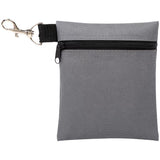 Grey Golf Ball Pouch with Zipper and Metal Clip - Durable Nylon Storage Bag for Balls, Tees and Divot Tools - Portable Waist Accessory Organizer for Golfers In Australia - Darrahopens