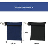 Blue Golf Ball Pouch with Zipper and Metal Clip - Durable Nylon Storage Bag for Balls, Tees and Divot Tools - Portable Waist Accessory Organizer for Golfers In Australia - Darrahopens