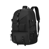 Black Large Capacity Travel Backpack - Waterproof Polyester Hiking Rucksack with Shoe Compartment and USB Port - Unisex Outdoor Luggage Bag for Camping Trekking and Weekend Trips In Australia - Darrahopens