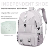 Black Large Capacity Travel Backpack - Waterproof Polyester Hiking Rucksack with Shoe Compartment and USB Port - Unisex Outdoor Luggage Bag for Camping Trekking and Weekend Trips In Australia - Darrahopens