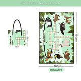 Green 2-in-1 Oxford Picnic Blanket and Shoulder Bag（150*100cm） -  Foldable Outdoor Mat with Storage Pockets, Lightweight Camping Ground Sheet for Beach Park Festival