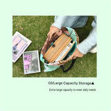 Pink 2-in-1 Oxford Picnic Blanket and Shoulder Bag（150*100cm） -  Foldable Outdoor Mat with Storage Pockets, Lightweight Camping Ground Sheet for Beach Park Festival In Australia - Darrahopens