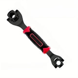 8-in-1 Multi-Function Socket Wrench Black 6-tooth 8-21mm- Chrome Vanadium Steel, Non-Slip Grip Handle, Compact 25cm Repair Tool for Automotive and Home Maintenance In Australia - Darrahopens