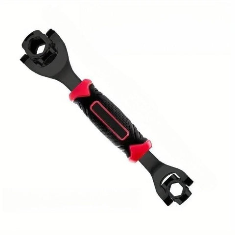 8-in-1 Multi-Function Socket Wrench Black 6-tooth 8-21mm- Chrome Vanadium Steel, Non-Slip Grip Handle, Compact 25cm Repair Tool for Automotive and Home Maintenance In Australia - Darrahopens