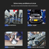 8-in-1 Multi-Function Socket Wrench Black 6-tooth 8-21mm- Chrome Vanadium Steel, Non-Slip Grip Handle, Compact 25cm Repair Tool for Automotive and Home Maintenance