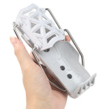 White Universal Motorcycle Bike Cup Holder - Self-Adaptive Rotating Water Bottle Cage, No-Drill Handlebar Mount for Scooter E-Bike, Shockproof Secure Grip,Maximum fits water cups up to 85mm