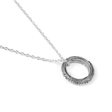 Golden US 7 Transformable Astronomical Sphere Ring - Alloy - 2-in-1 Ring and Pendant Design, Rotating Globe Structure, Retro Cosmic Style, Unisex Fashion Accessory