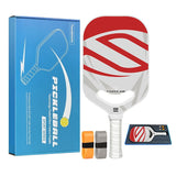 Red T700 Carbon Fiber Pickleball Paddle - 16mm Thick - Power Air Aerodynamic Design, PP Honeycomb Core, Ergonomic Grip, USAPA Approved Standard for Competitive Play In Australia - Darrahopens