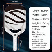 Darrahopens Sports & Fitness > Racquet Sports > Pickleball Yellow T700 Carbon Fiber Pickleball Paddle - 16mm Thick - Power Air Aerodynamic Design, PP Honeycomb Core, Ergonomic Grip, USAPA Approved Standard for Competitive Play In Australia - Darrahopens