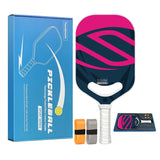 Pink T700 Carbon Fiber Pickleball Paddle - 16mm Thick - Power Air Aerodynamic Design, PP Honeycomb Core, Ergonomic Grip, USAPA Approved Standard for Competitive Play In Australia - Darrahopens