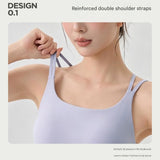 Outdoor sports combination-Grey L Size thin shoulder straps Sports Bra with Adjustable Back Buckle and 3 Pack 18cm Boho Paisley Headband Set（Green and Coffee and White） - Breathable Fixed Cup Yoga Top and Wide Elastic Hair Band for Gym Running and Daily W