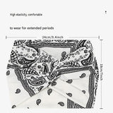 Outdoor sports combination-Blue L Size thin shoulder straps Sports Bra with Adjustable Back Buckle and 3 Pack 18cm Boho Paisley Headband Set（Green and Coffee and White） - Breathable Fixed Cup Yoga Top and Wide Elastic Hair Band for Gym Running and Daily W