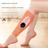 Pink （1 pack） Wireless Air Compression Leg Calf Massager with Heat - Rechargeable Kneading Relaxation Wrap for Sore Muscles, Travel, Home and Office Use, Portable Design with Multiple Modes