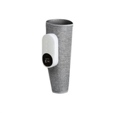Grey（1 pack）Wireless Air Compression Leg Calf Massager with Heat - Rechargeable Kneading Relaxation Wrap for Sore Muscles, Travel, Home and Office Use, Portable Design with Multiple Modes