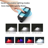 2 Pack Black Mini Clip Light - ABS Portable LED Safety Light with 7 Modes, USB-C Rechargeable, for Night Running, Cycling, Camping and Emergency Use In Australia - Darrahopens