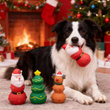 Dog Christmas Squeaky Toys（Reindeer） – Festive Designs ,Durable, bite-resistant, interactive vinyl squeaky toys—perfect as holiday stocking stuffers for dogs