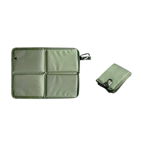 2 Pack Green Portable Foldable Outdoor Seat Cushion - Waterproof Oxford Cloth with Pearl Cotton Core, Lightweight 88g Design, Carabiner Clip for Hiking Camping Picnic Travel In Australia - Darrahopens